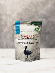 Mosaic USA Dehydrated Duck Feet Dog Treats, 3-oz bag