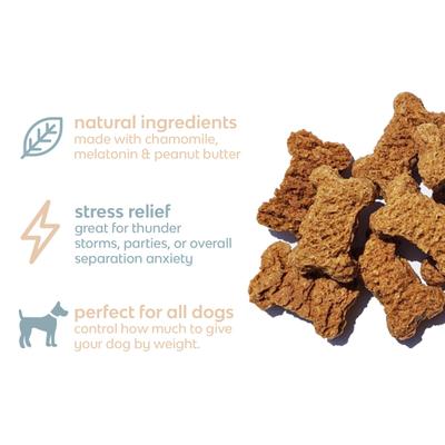 Show full view: Mount Ara Chill Bites Peanut Butter Dog Treats, 4-oz bag slide 5 of 5