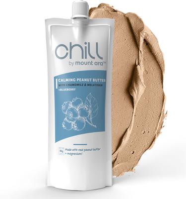 Show full view: Mount Ara Chill Calming Peanut Butter & Jelly Spread Dog Treat, 8-oz pouch slide 4 of 5