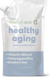 Mount Ara Healthy Aging Peanut Butter with Ashwaghanda Dog Treats, 8-oz