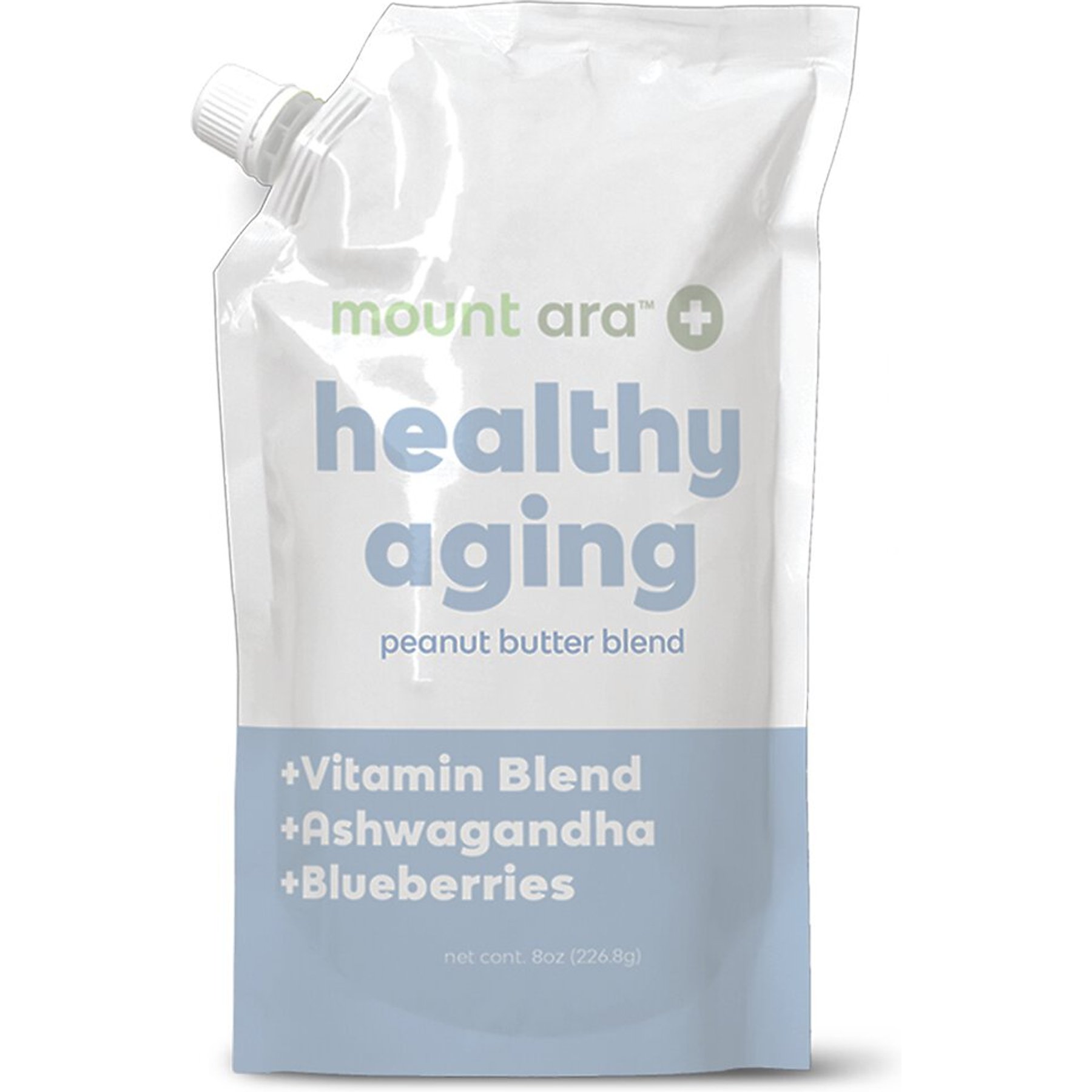 Mount Ara Healthy Aging Peanut Butter with Ashwaghanda Dog Treats, 8-oz