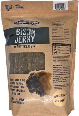 Show full view: Mountain Plains All American Pet Treats Bison Jerky Grain-Free Dog Treats, 2.25-lb bag slide 3 of 7