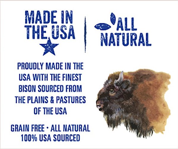 Show full view: Mountain Plains All American Pet Treats Bison Jerky Grain-Free Dog Treats, 2.25-lb bag slide 5 of 7