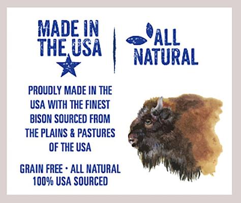 Show full view: Mountain Plains All American Pet Treats Bison Jerky Grain-Free Dog Treats, 2.25-lb bag slide 5 of 7