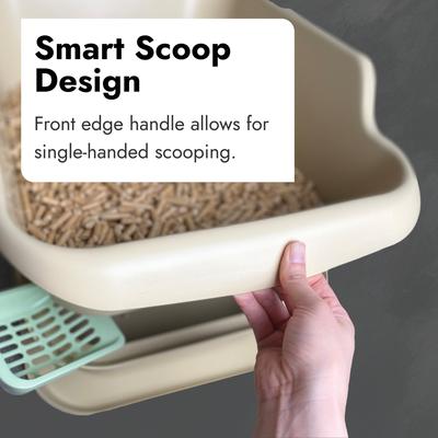 CATMAN Sifting Cat Litter Box with Sifter Pan 7-Day Waste