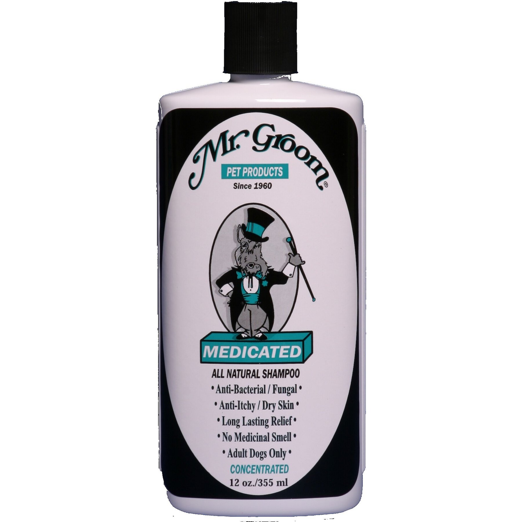 Mr. Groom Medicated Dog Shampoo, 12-fl oz bottle, bundle of 2