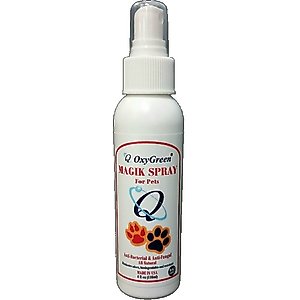 Mr. Groom OxyGreen Magik Anti-Bacterial & Anti-Fungal Spray for Dogs, Cats & Small Pets, 4-oz bottle