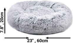 Mr. Peanut's OrthoPlush Orthopedic Cat & Dog Bed, Gray, Small slide 2 of 4