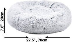Mr. Peanut's OrthoPlush Orthopedic Cat & Dog Bed, Snowflake White, Medium slide 2 of 5