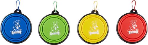 Show full view: Mr. Peanut's Premium Collapsible Non-Skid Silicone Dog & Cat Bowls, 12-oz, 4 count slide 9 of 11