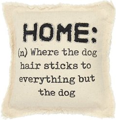 Mud Pie "Home" Washed Canvas Pillow