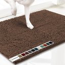 Muddy Mat Highly Absorbent Chenille Dog Door Mat, Chocolate Brown, 24 x 35-in