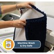 Show in main carousel: Muddy Mat Highly Absorbent Chenille Dog Door Mat Navy Blue, 18 x 28-in slide 5 of 9