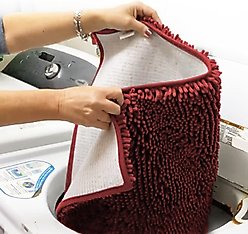Muddy Mat Highly Absorbent Chenille Dog Door Mat, Red, 18 x 28-in slide 2 of 7
