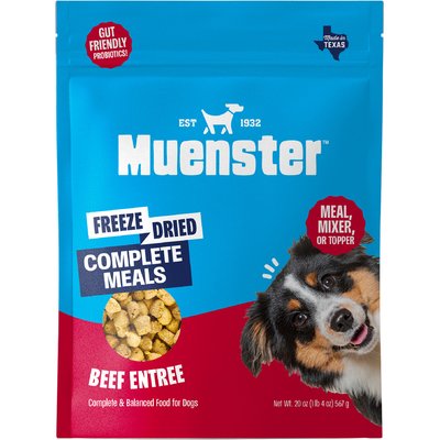 Muenster Muenster Beef Bites Freeze-Dried Dog Food, 20-oz bag