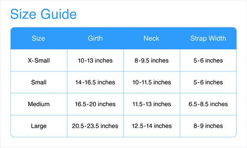 Show full view: Muffin's Halo For Blind Dogs Safe Navigation & Confidence Harness & Bumper Dog Collar Accessory, Blue, X-Small slide 2 of 12
