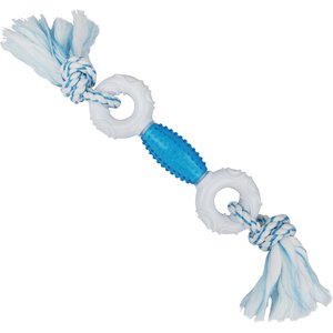Multipet Canine Clean Dental Tough Dog Chew Toy, Blue