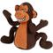 Show in main carousel: Multipet Deedle Dude Monkey Tough Squeaky Dog Toy, Brown, 8-in slide 1 of 1