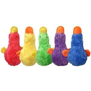 Multipet Duckworth Squeaky Plush Dog Toy, Color Varies, Mini