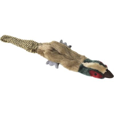 Multipet Multipet Empty Nester Squeaky Stuffing-Free Plush Dog Toy, Pheasant