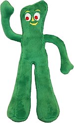 Multipet Gumby Squeaky Plush Dog Toy, Green, 24-in
