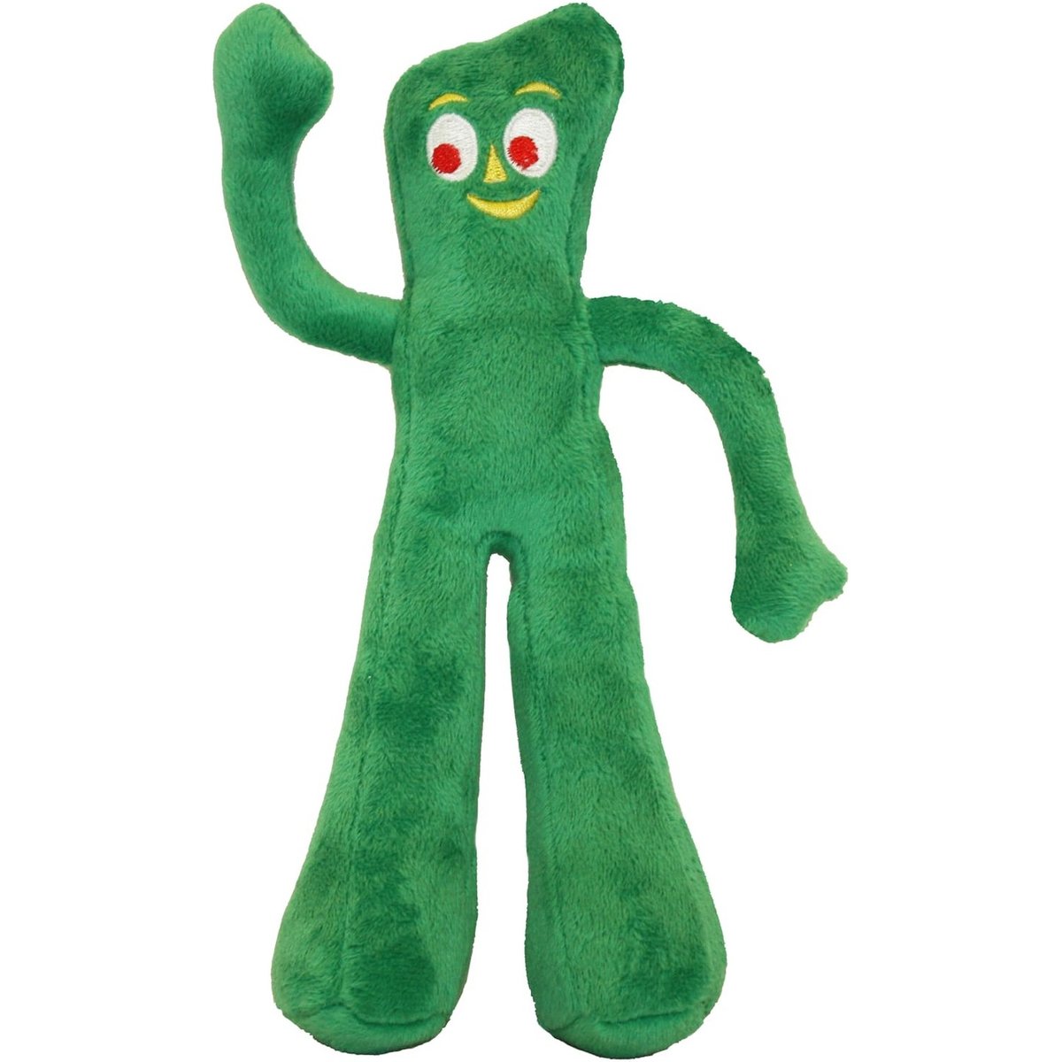 Multipet Gumby Squeaky Plush Dog Toy, Green, 24-in
