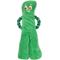 Show in main carousel: Multipet Gumby Squeaky Plush Dog Toy with Rope Arms, Green, 10-in slide 1 of 2
