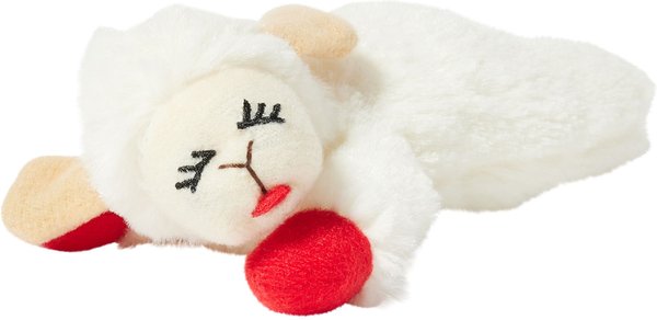 Show full view: Multipet Lamb Chop Plush Cat Toy with Catnip slide 1 of 4
