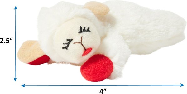 Show full view: Multipet Lamb Chop Plush Cat Toy with Catnip slide 2 of 4