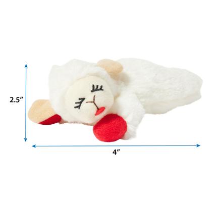 Show full view: Multipet Lamb Chop Plush Cat Toy with Catnip slide 3 of 5
