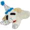 Show in main carousel: Multipet Lambchop Birthday Hat Squeaky Plush Dog Toy, Blue, 7.5-in slide 1 of 5