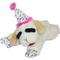 Show in main carousel: Multipet Lambchop Birthday Hat Squeaky Plush Dog Toy, Pink, 6-in slide 1 of 3