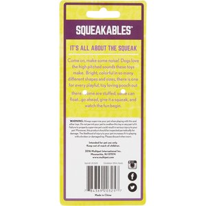 Multipet Latex Polka Dot Globken Chicken Squeaky Dog Toy, Color Varies, Large, 1 count