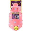 Multipet Latex Polka Dot Globlet Squeaky Pig Dog Toy, Color Varies, 9-in