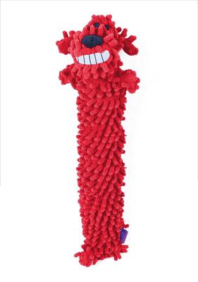 Show full view: Multipet Loofa Floppy Squeaky Plush Dog Toy, Color Varies, 12-in slide 4 of 10