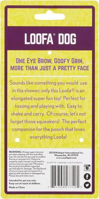 Show full view: Multipet Loofa Light-Weight Squeaky Stuffing-Free Dog Toy, Color Varies, Small slide 5 of 7