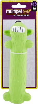 Show full view: Multipet Loofa "Ruff" Latex Squeaky Dog Toy, Color Varies slide 2 of 8