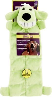 Show full view: Multipet Loofa Squeaker Mat Soft Plush Dog Toy, Color Varies, 12-in slide 5 of 9