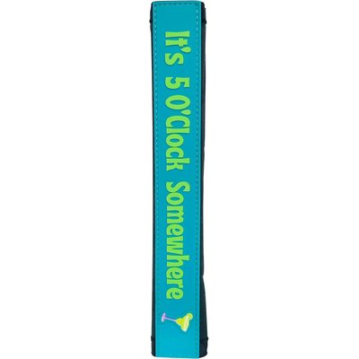 Multipet Multipet Margaritaville Leash Wrap "It's 5 O'Clock Somewhere" Dog Toy, Blue, 8-in