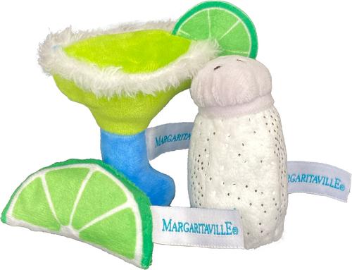 Show full view: Multipet Margaritaville Margarita/Salt/Lime Plush Cat Toy with Catnip, Multicolor, 5.25-in slide 1 of 2