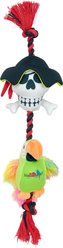Multipet Margaritaville Pirate & Parrot Rope Exercise Tug Dog Toy, Multicolor, 18-in