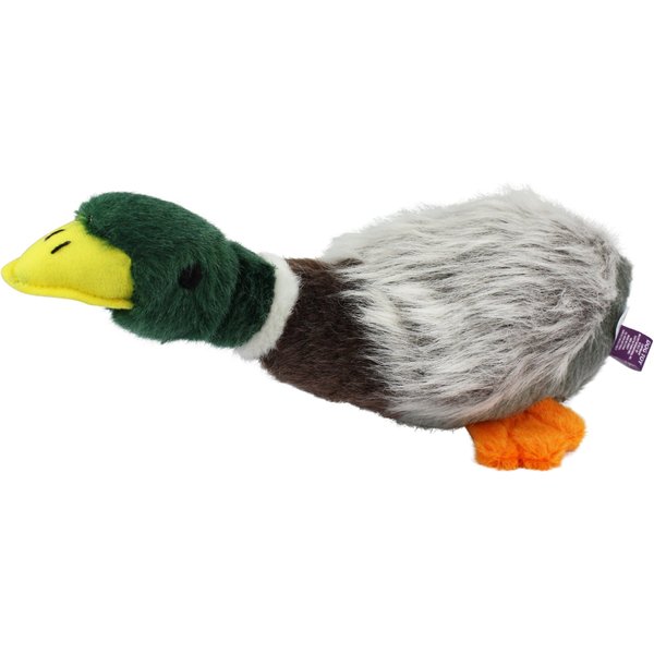 Charming Pet Crunch N Scrunch Mallard Plush Dog Toy, Green, Large