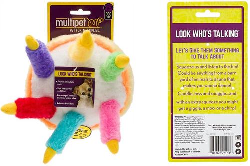 Show full view: Multipet Musical Birthday Cake Plush Dog Toy slide 5 of 7