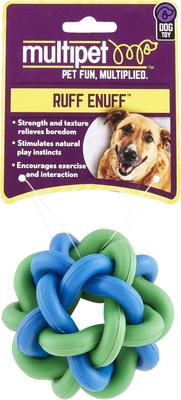 Show full view: Multipet Nobbly Wobbly Ball Dog Toy, Color Varies, 3-in slide 6 of 9