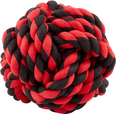Show full view: Multipet Nuts for Knots Ball Dog Toy, Color Varies, Large slide 1 of 7