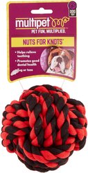 Multipet Nuts for Knots Ball Dog Toy, Color Varies, Medium slide 2 of 4