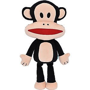 Multipet Paul Frank Julius Squeaky Plush Dog Toy, Brown, 18-in