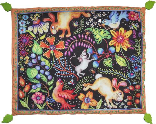 Show full view: Multipet Sweet Spot Kitty Carpet Summers Dream Plush Cat Toy with Catnip, Multicolor, 16-in slide 1 of 2