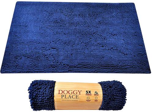 Show full view: My Doggy Place Microfiber Dog Doormat, Blue, Large slide 2 of 9