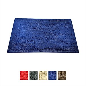 My Doggy Place Microfiber Dog Doormat, Blue, Medium